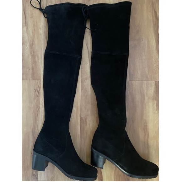 Stuart Weitzman Elevated Over the Knee Boots in suede - Picture 2 of 4
